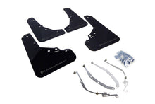 Load image into Gallery viewer, Rally Armor 12-18 Fiat 500 Black UR Mud Flap w/Grey Logo Mud Flaps Rally Armor   
