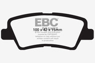 EBC 12+ Hyundai Accent 1.6 Ultimax2 Rear Brake Pads Brake Pads - OE EBC   