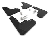 Rally Armor 21-25 Ford Mustang Mach-E/GT/Rally Black UR Mud Flap w/Metallic Black Logo Mud Flaps Rally Armor