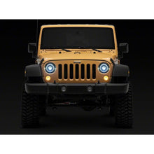 Load image into Gallery viewer, Raxiom 07-18 Jeep Wrangler JK Axial Series 7-In Dragon Eye LED Headlights- Blk Housing (Clear Lens)
