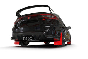 Rally Armor 2023+ Honda Civic Type R Red Mud Flap Black Logo Mud Flaps Rally Armor   