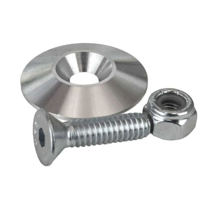 Moroso 1.25in Taper Washer - Raw (10 Pack w/Hardware) Moroso