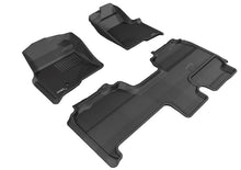Load image into Gallery viewer, 3D MAXpider 2010-2014 Ford F-150 Supercab Kagu 1st &amp; 2nd Row Floormats - Black | L1FR07401509
