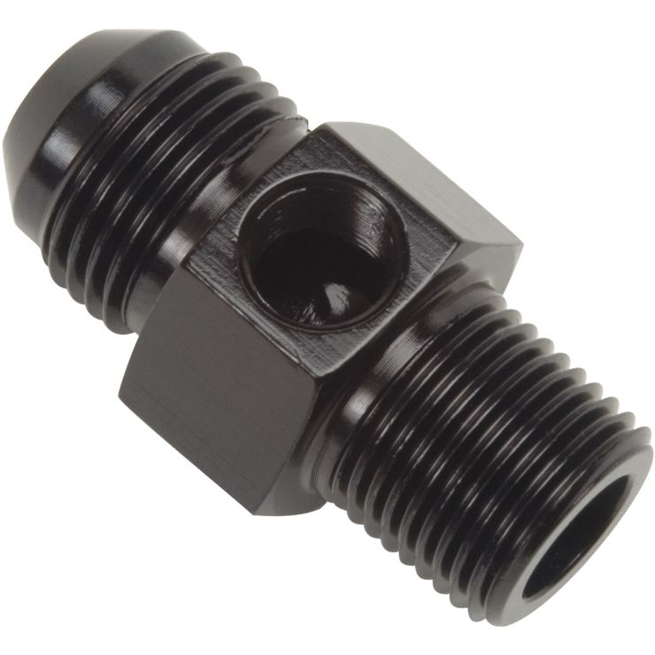 Russell Performance -6 AN Flare to 3/8in Pipe Pressure Adapter (Black) Russell