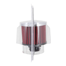 Load image into Gallery viewer, K&amp;N Rubber Base Chrome Top Push-In Crankcase Vent Filter 3in OD x 2-1/2in H.
