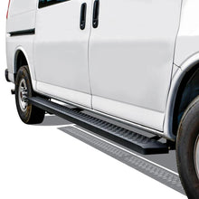 Load image into Gallery viewer, Westin Ford Transit Van 150/250/350 (46in Driver &amp; 97in. Pass) Grate Steps Running Boards - Tex. Blk Westin
