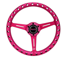 Load image into Gallery viewer, NRG Aluminum Steering Wheel 330mm - Extra Light - Ergonomic Grip - Anadized Pink | RST-072-PK
