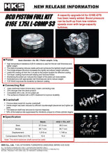 Load image into Gallery viewer, HKS BCD Piston Kit G16E 1.75L L-Comp S3 D88 | 21003-AT008
