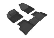 3D MAXpider 2016-2020 Toyota Prius/Prius Prime Kagu 1st & 2nd Row Floormats - Black | L1TY20901509