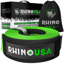 Load image into Gallery viewer, Rhino USA Tow Straps Rhino USA Recovery Tow Strap 3Inx30Ft (Green)
