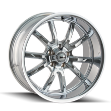 Load image into Gallery viewer, Ridler 650 20x10 / 5x120.65 BP / 0mm Offset / 83.82mm Hub Chrome Wheel
