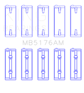 King Mitsuishi 4G93 SOHC (Size 0.25) Main Bearing Set Bearings King Engine Bearings   