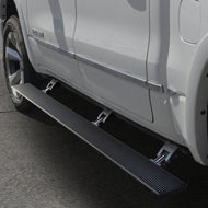 RealTruck 19-24 Ram 1500 Quad Cab 4dr VoltStep Electric Running Board Kit (No Drill) - Tex. Blk Running Boards Go Rhino