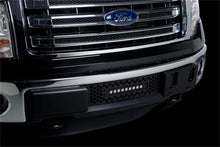 Load image into Gallery viewer, Putco 11-14 Ford F-150 EcoBoost SS Black Punch Bumper Grille Insert w/ 10in Luminix Light Bar Grilles Putco
