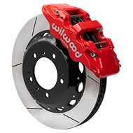 Wilwood 99-12 Porsche 911(996/997) Aero6 Front Brake Kit Slotted 14.00in Rotor W/Lines - Red Wilwood