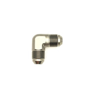 DeatschWerks 8AN Male Flare To 8AN Male Flare 90-Degree Coupler Fitting | 6-02-0208