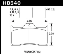Load image into Gallery viewer, Hawk Wilwood 7112 Blue 9012 Race Brake Pads Brake Pads - Racing Hawk Performance   
