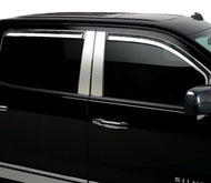 Putco 14-18 Chevy Silverado LD - 4 Door - Crew Cab Element Chrome Window Visors Wind Deflectors Putco