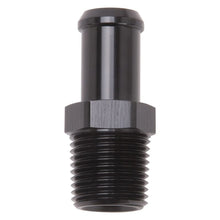 Load image into Gallery viewer, Edelbrock Fittings Edelbrock Hose End Straight 1/2In NPT to 5/8In Barb Black Anodize
