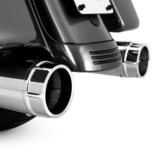Load image into Gallery viewer, Vance &amp; Hines HD Touring 95-16 Torquer 450 Chrome Slip-On Exhaust Misc Powersports Vance and Hines
