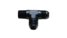 Load image into Gallery viewer, Vibrant -8AN x 3/8in NPT Flare to Pipe On Run Tee Adapter Fitting - Aluminum Fittings Vibrant
