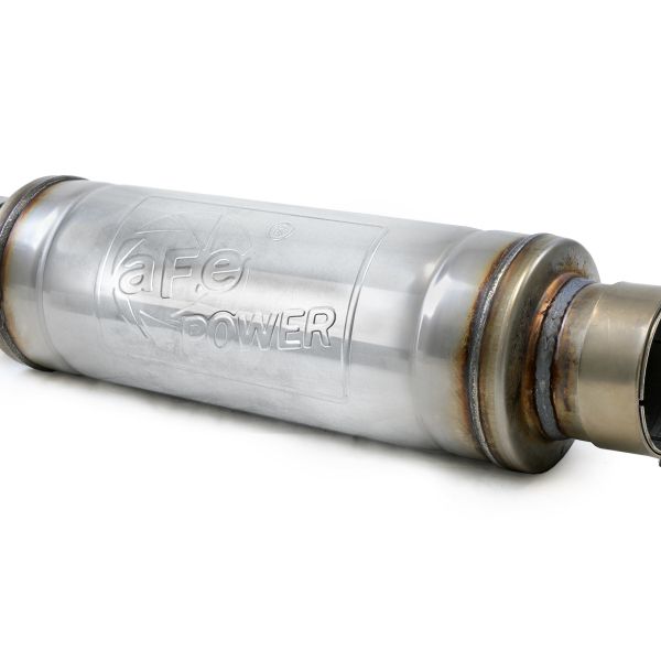 afe MACH Force-Xp Muffler 3 IN ID Center/Center x 5 IN Dia. x 19 IN Overall Length - Round Body aFe