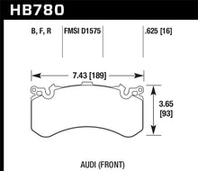 Load image into Gallery viewer, Hawk 2016 Audi A8 Front High Performance Brake Pads Brake Pads - Performance Hawk Performance   
