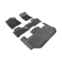 Load image into Gallery viewer, 3D MAXpider Floor Mats - Rubber 3D MAXpider 2015-2020 Chevrolet Suburban Kagu 1st &amp; 2nd &amp; 3rd Row Floormats - Black
