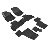 3D MAXpider 20132018 Mercedes-Benz GLS-Class/GL-Class Kagu 1st & 2nd & 3rd Row Floormats - Black | L1MB03901509