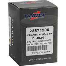 Load image into Gallery viewer, Vertex Piston 02-18 Yamaha YZ 85 85cc +2mm Cast Big Bore Piston Kit 92cc. Uncategorized Vertex Pistons   
