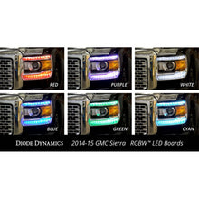 Load image into Gallery viewer, Diode Dynamics 2014-2016 GMC Sierra RGBW DRL LED Boards
