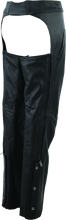Load image into Gallery viewer, Kuryakyn Leather By River Road Plains Leather Chaps Black Womens - Small Pants Kuryakyn
