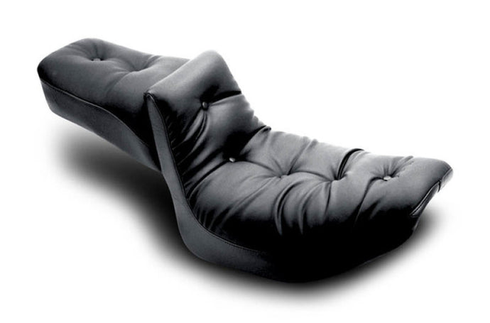 Mustang 82-00 Harley FXR 2PC Seat Regal - Black Misc Powersports Mustang Motorcycle   