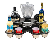 Load image into Gallery viewer, SeaSucker Double Decker Party Barge Portable Bar - Black Cup Holders SeaSucker   
