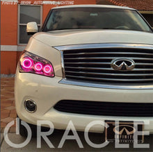 Load image into Gallery viewer, Oracle 11-13 Infiniti QX56 LED Headlight Halo Kit - Red
