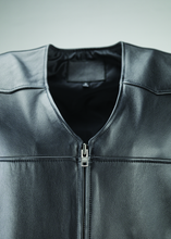 Load image into Gallery viewer, Kuryakyn Leather By River Road Plains Leather Vest Black - Small Vests Kuryakyn
