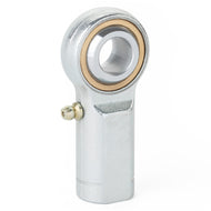 QA1 V Series 3-Pc Rod End - Female/Left Hand - .19in Bore x 3/16-24 w/Zerk - Carbon Steel | VFL3Z