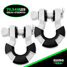 Load image into Gallery viewer, Rhino USA Shackle Kits Rhino USA 8T Super Shackle 2-Pack (White)
