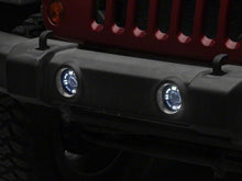 Load image into Gallery viewer, Raxiom 07-18 Jeep Wrangler JK V2 LED Switchback Fog Lights with Amber Turn Signal and Halo Rings | J239000
