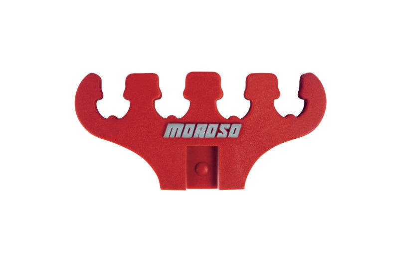 Moroso Wire Loom - 7-9mm - 4 Hole - Red - 2 Per Card Wire Loom Moroso