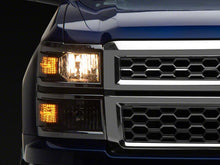 Load image into Gallery viewer, Raxiom 14-15 Chevrolet Silverado 1500 OE Style Headlights/ Chrome Trim- Black - Clear Lens | S169259

