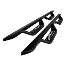 Load image into Gallery viewer, Westin 14-18 Chevy/GMC Silverado/Sierra 1500/2500/3500 Double Cab Outlaw Drop Nerf Bars Tex Black | 20-13715
