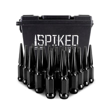 Load image into Gallery viewer, Mishimoto Mishimoto Steel Spiked Lug Nuts M12 x 1.5 24pc Set Black Lug Nuts Mishimoto   
