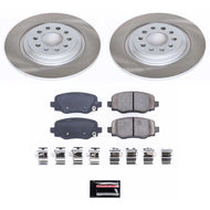Power Stop 14-22 Jeep Cherokee Rear Semi-Coated Rotor Kit Brake Kits - Performance Blank PowerStop   