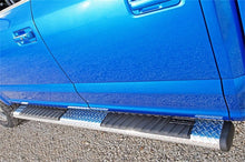 Load image into Gallery viewer, Deezee Universal Tubes - 6In Oval - Black Tread Aluminum (CrewCab) Dee Zee
