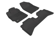 3D MAXpider 2012-2015 Toyota Prius C Kagu 1st & 2nd Row Floormats - Black | L1TY09501509