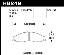 Load image into Gallery viewer, Hawk 1998-2002 Chevrolet Camaro SS 5.7 HPS 5.0 Front Brake Pads Brake Pads - Performance Hawk Performance   
