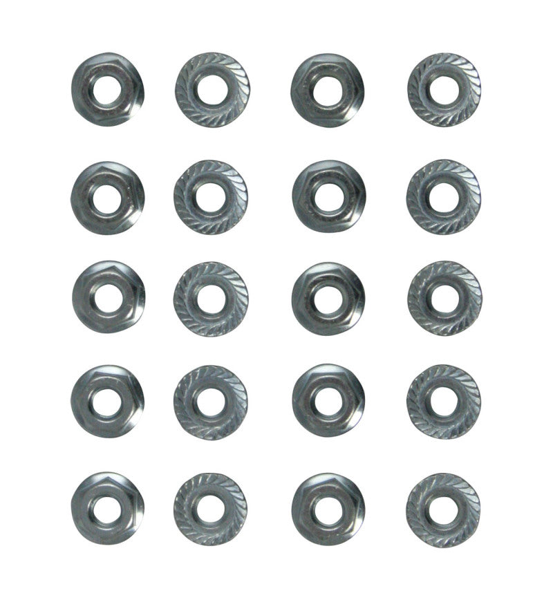 Moroso Oil Pan Nuts - 1/4in x 28in - 20 Pack Hardware - Singles Moroso