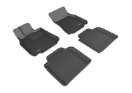 3D MAXpider 2007-2012 Lexus LS460L Kagu 1st & 2nd Row Floormats - Black | L1LX04001509