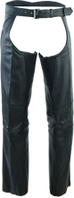 Load image into Gallery viewer, Kuryakyn Leather By River Road Longhaul Leather Chaps Black - Large Pants Kuryakyn
